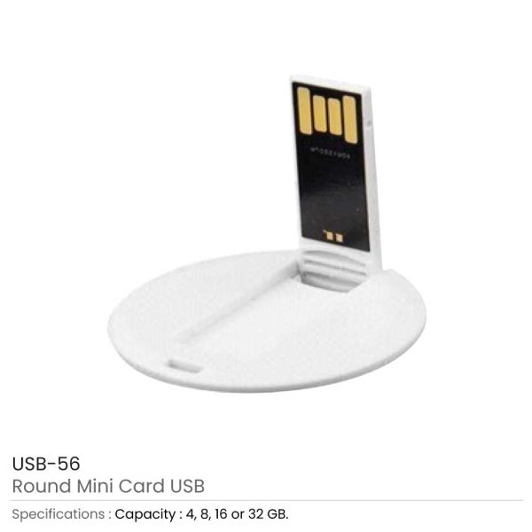 Round Mini Cards USB Flash Drives