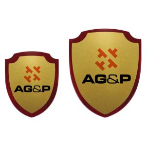 Printed Shield Shaped Wooden Plaques