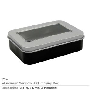 Clear Window Aluminum Packing Boxes