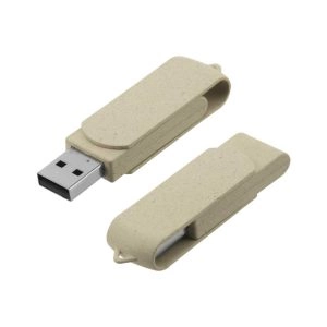 Wheat Straw Swivel USB-35-WS