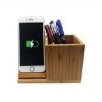 Bamboo-pen-holder-with-wireless-charger-JU-WDS2-BM-02