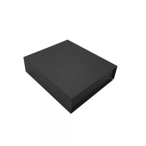 Black Packaging Box with Magnetic Flap