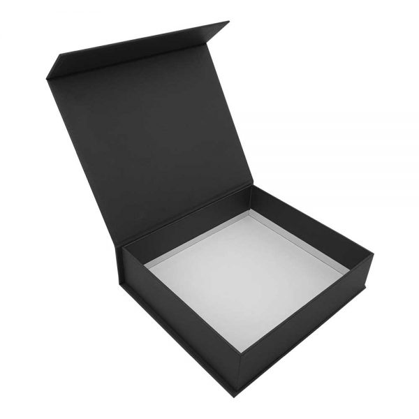 Black Packaging Box with Magnetic Flap