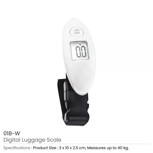 Digital Luggage Scale White
