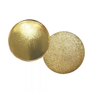 Gold Round Metal Badges