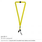 Lanyard-with-Clip-and-Mobile Holders-LN-011-Y