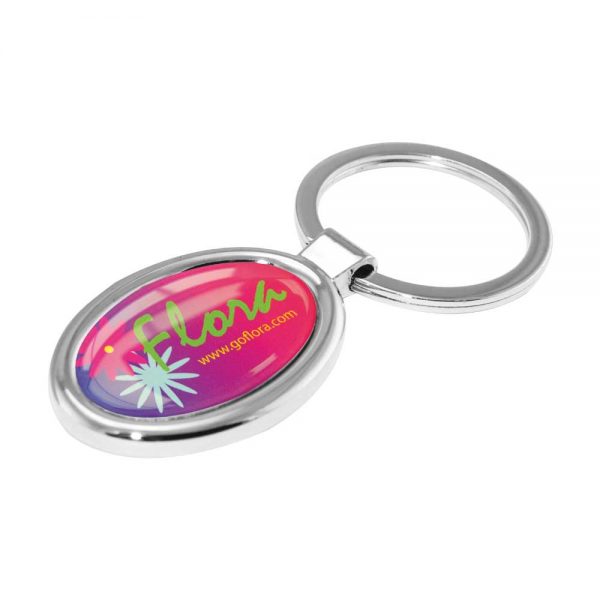 Promotional Oval Metal Keychains