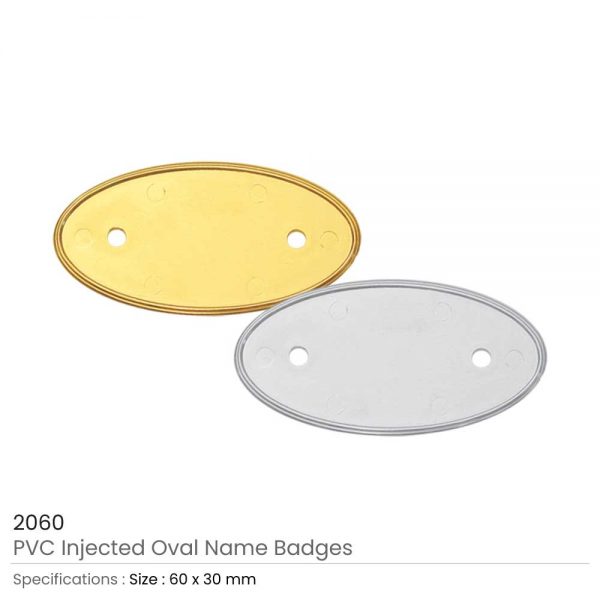 PVC Injected Oval Badges