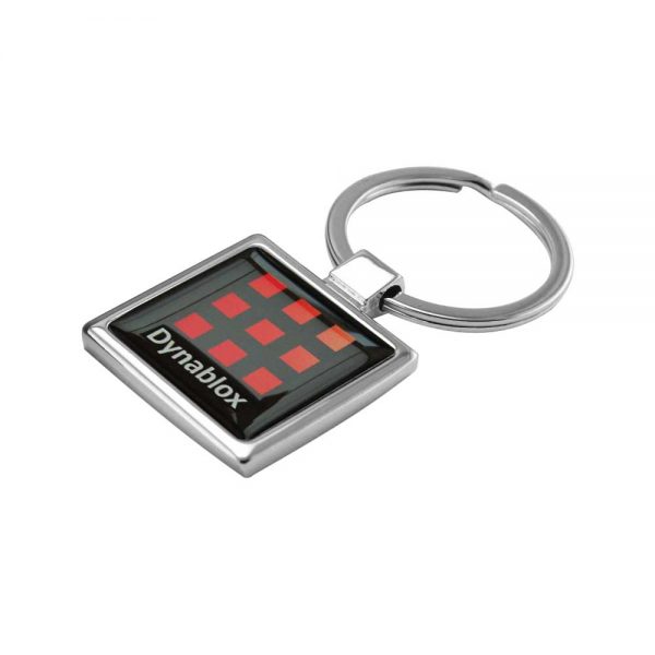 Promotional Square Shaped Metal Keychain