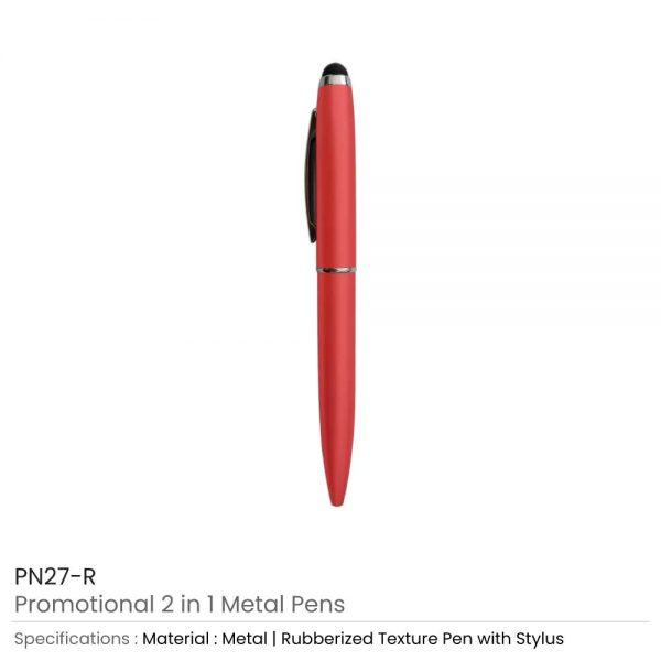 Stylus Metal Pens Red