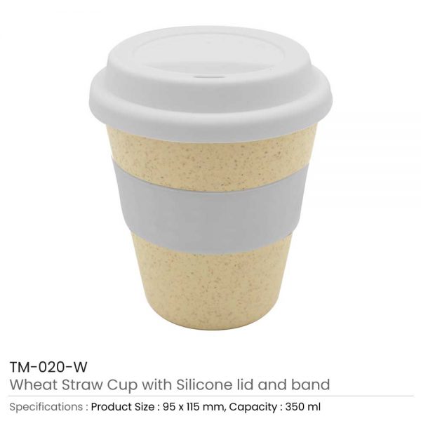 Wheat Straw Cups White