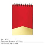 Notepad with Pen – Red