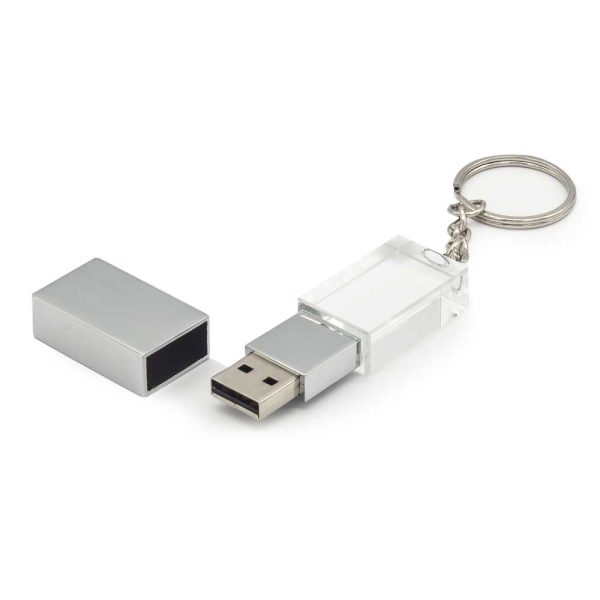 Crystal USB with Key Ring