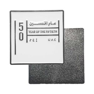 Year of The 50th UAE Metal Badges