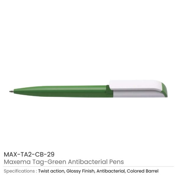 Tag Green Anti-Bacterial Pens Tag GreenAnti-Bacterial Pen 29
