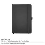 PU-Notebook-with-Pen-Holder-MBA5PU-BK