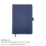 PU-Notebook-with-Pen-Holder-MBA5PU-BL