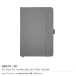 PU-Notebook-with-Pen-Holder-MBA5PU-GY