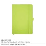 PU-Notebook-with-Pen-Holder-MBA5PU-LGR