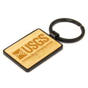 Branding Rectangular Keychain with Bamboo Blank