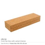 Cork-Pen-Box-with-Velvet-Interior-LPB-04