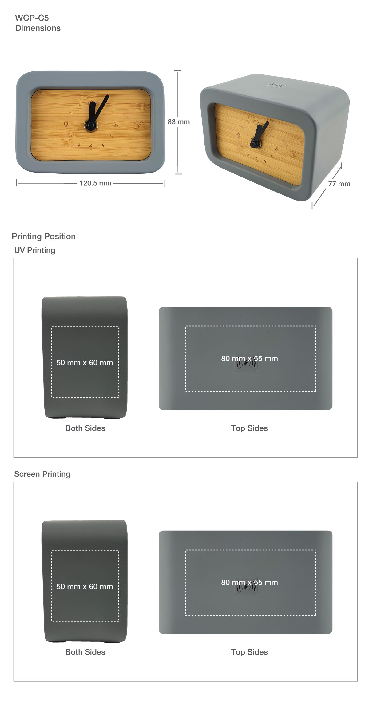 Clock Printing Details