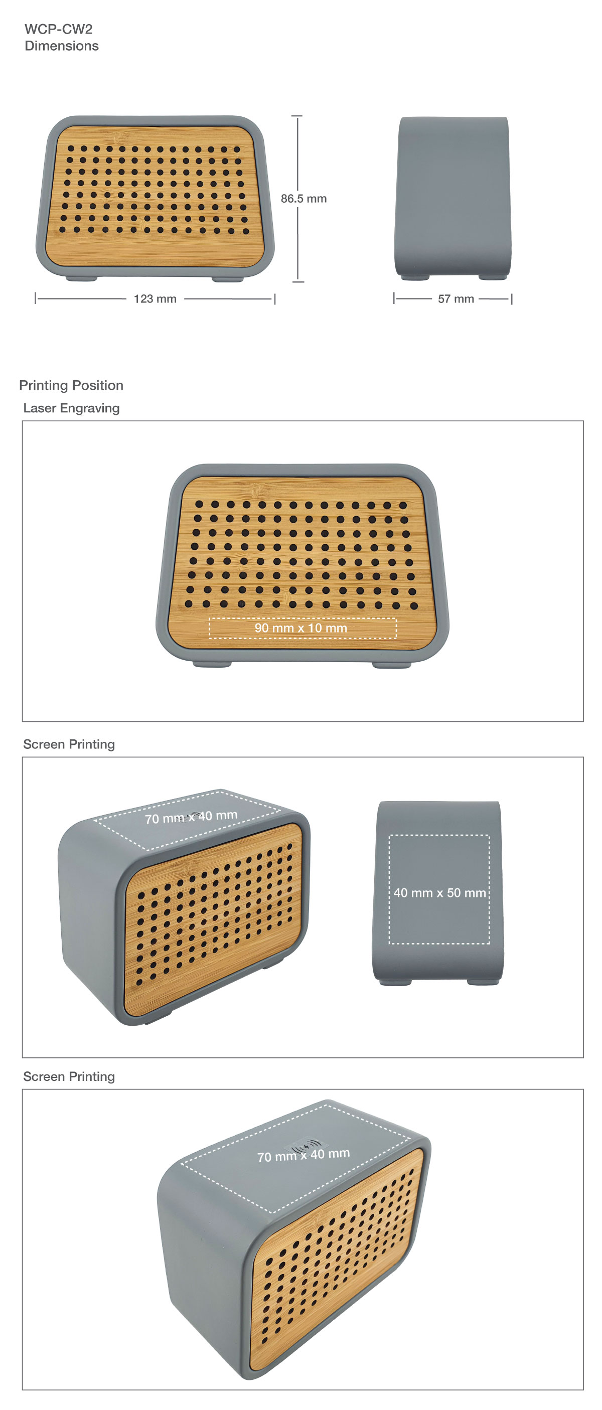 Speaker Printing Details