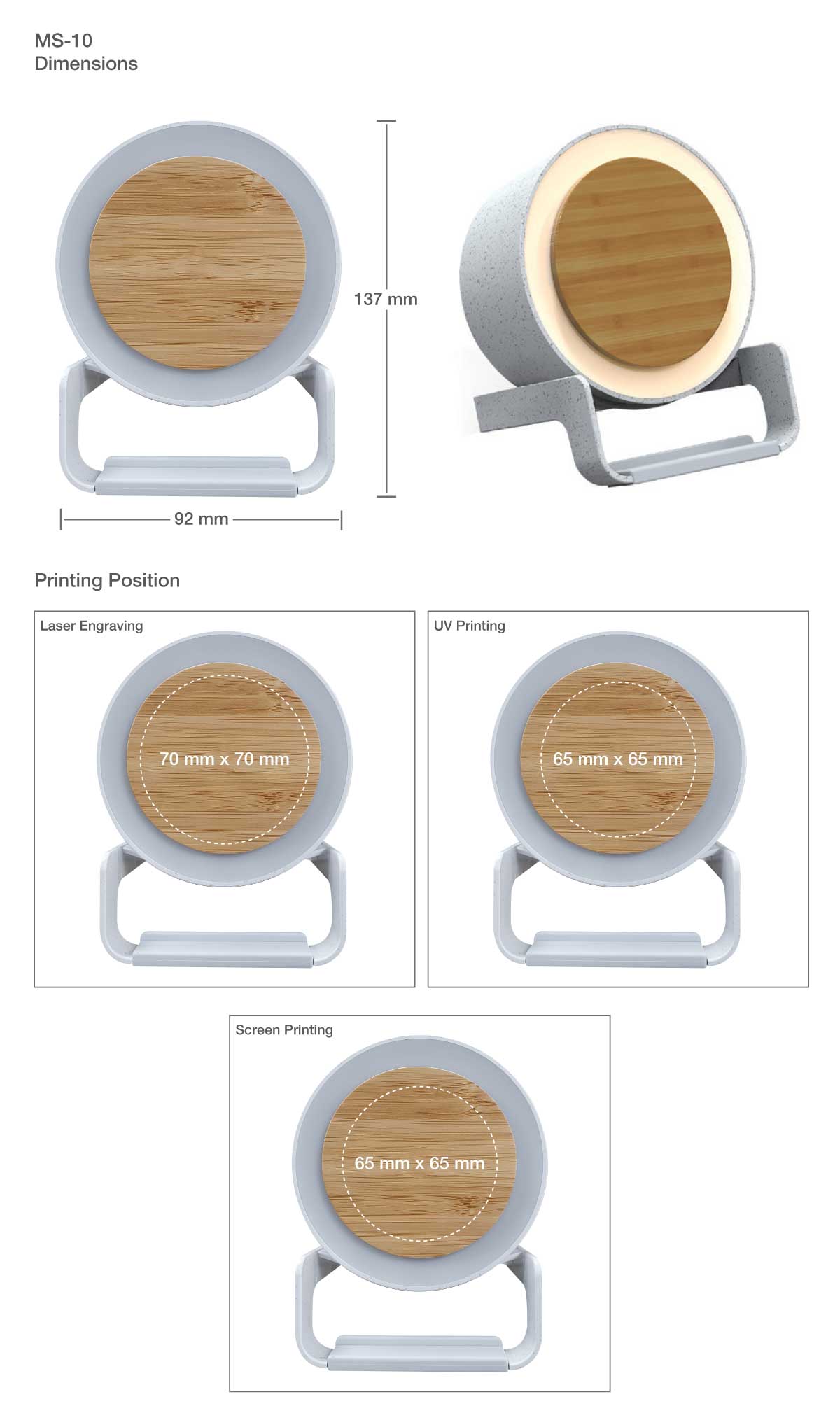 Speaker Printing Details