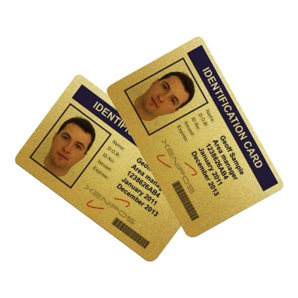 Gold Ultra ID Cards Sample