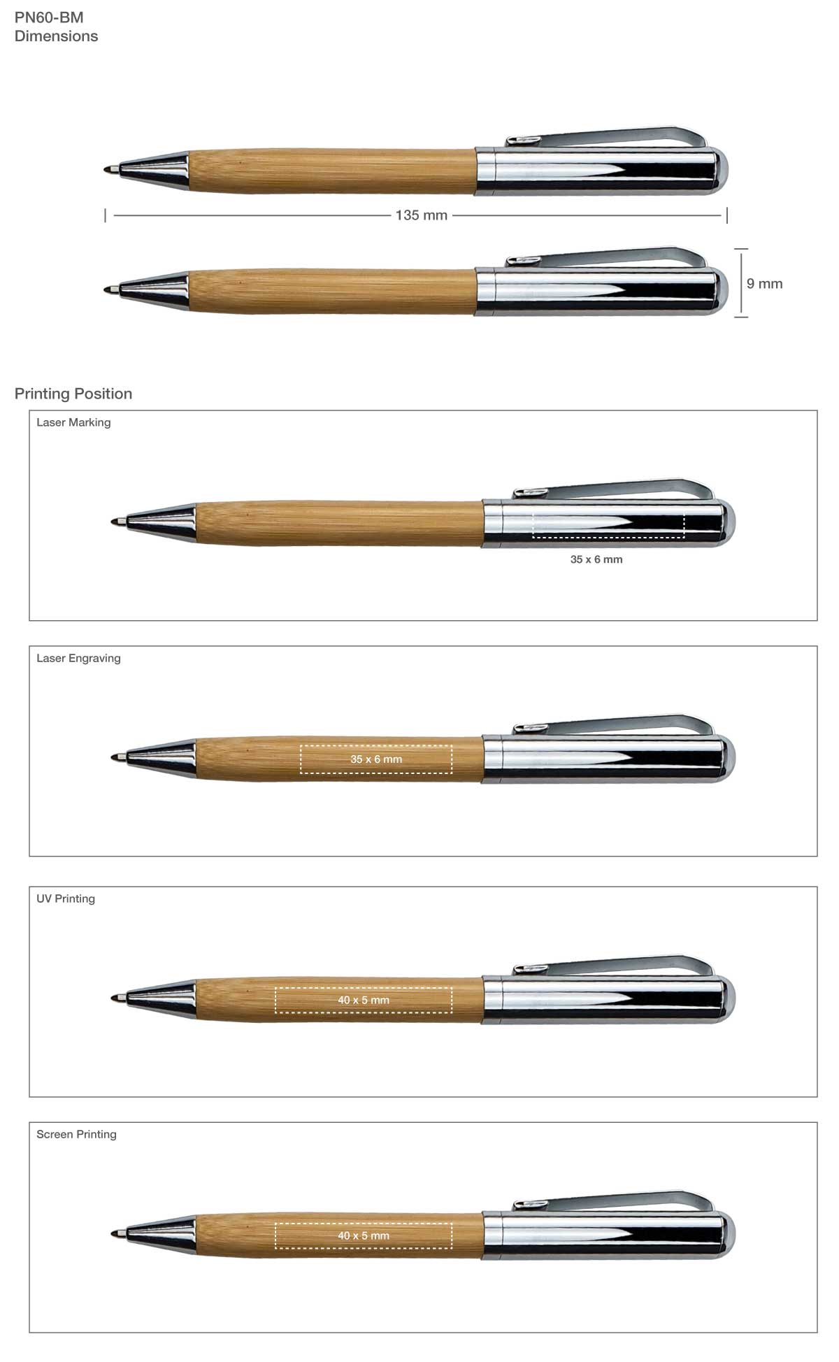 Pen Printing Details