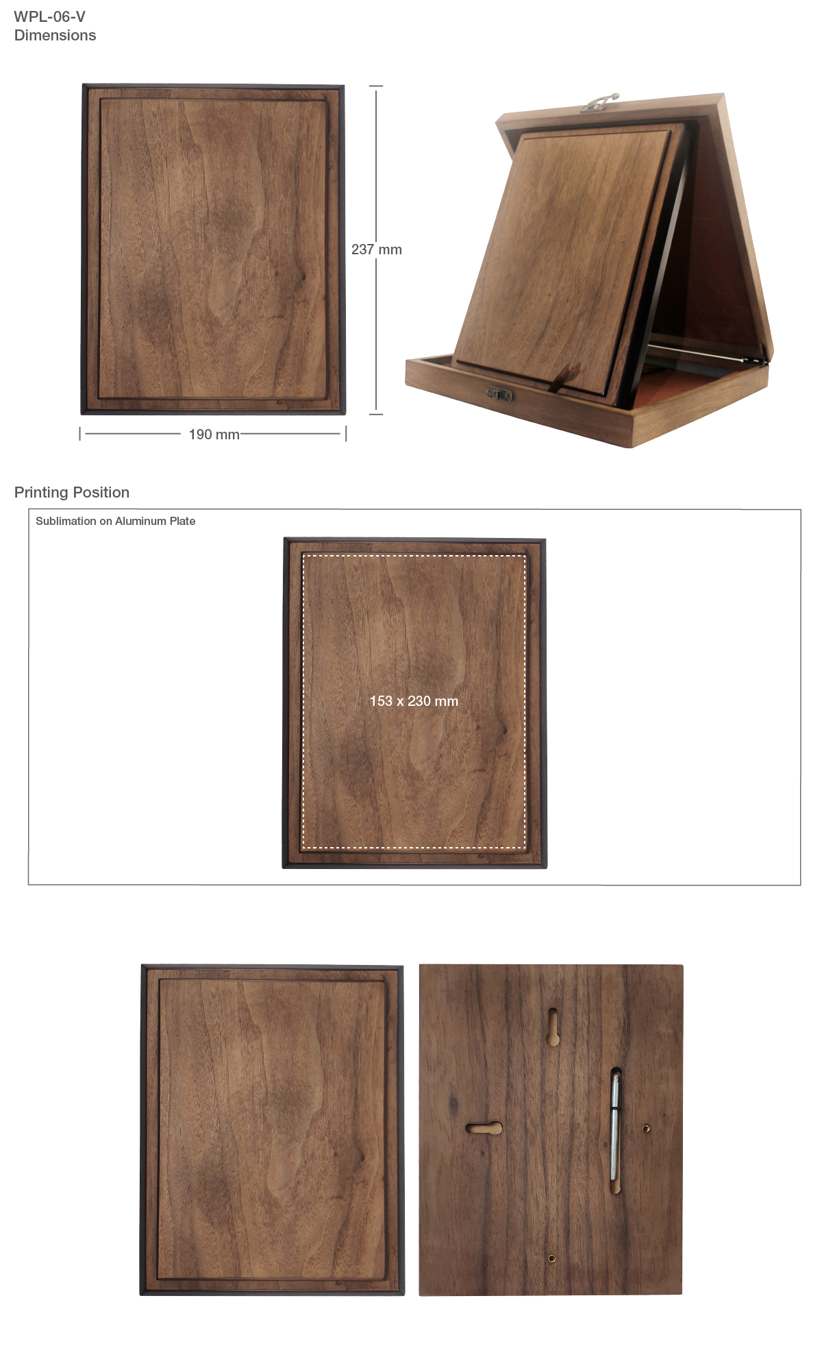 Printing veneer wooden plaque