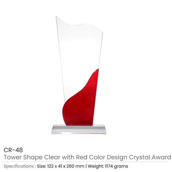 Tower Shaped Crystal Awards