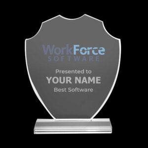 Victorian Shield Crystal Awards Printing