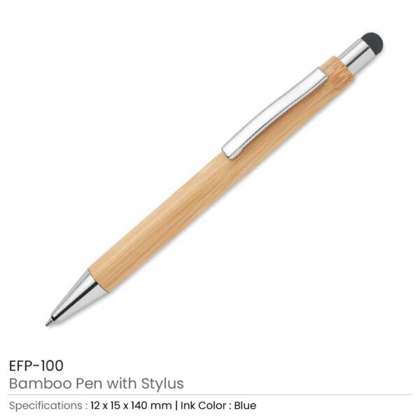 Bamboo Pens with Stylus