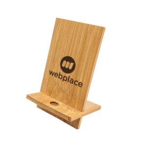 Branding Bamboo Mobile Stands