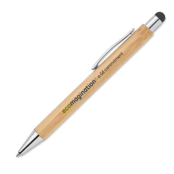 Branding Bamboo Pens with Stylus