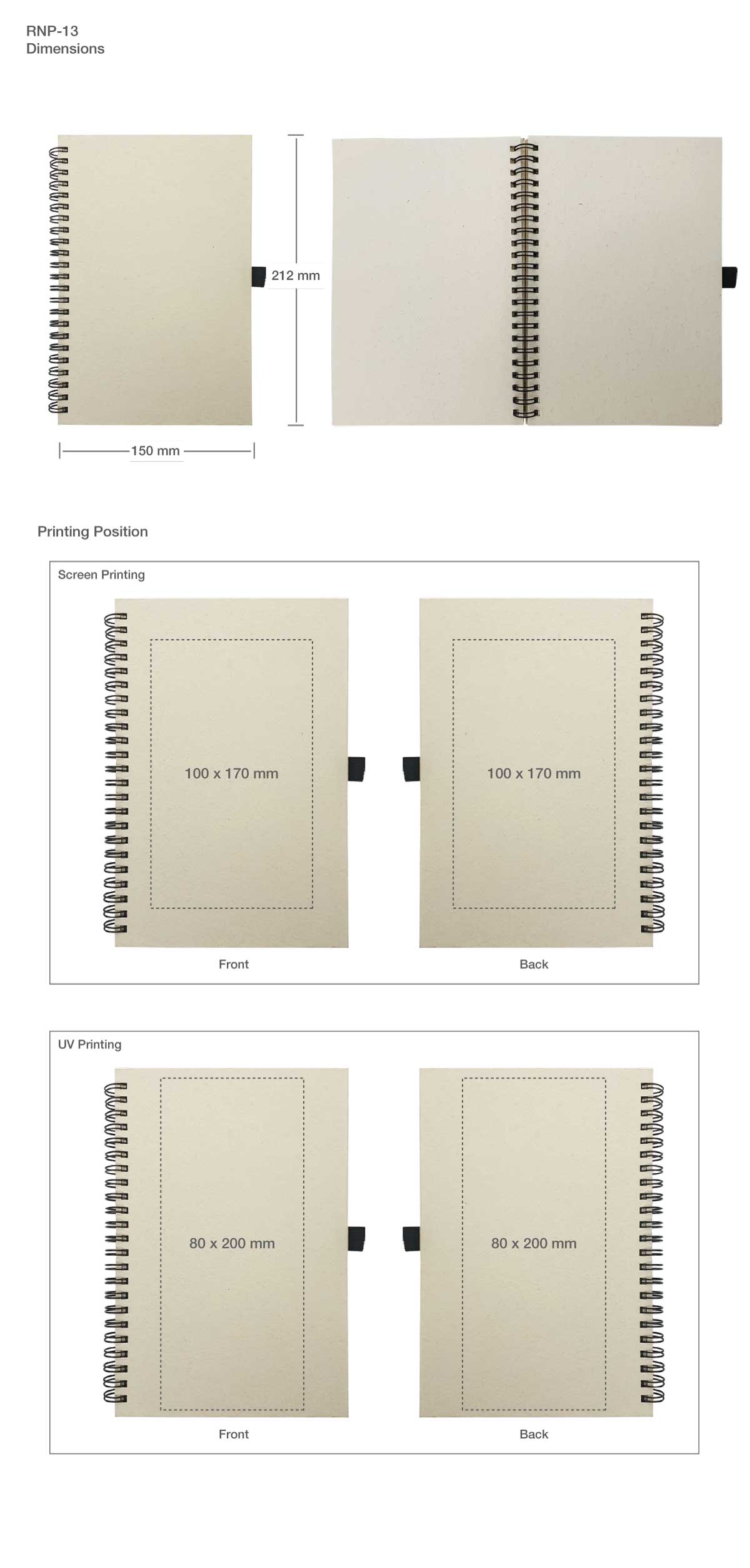 Notebook Printing Details