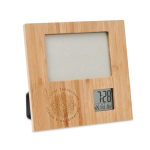 Branding Photo Frame with Clock