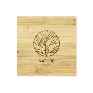Branding Bamboo Tea Coasters