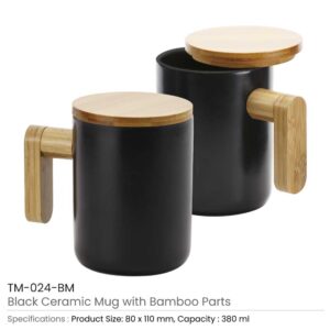Black Ceramic Coffee Mugs - Image 3
