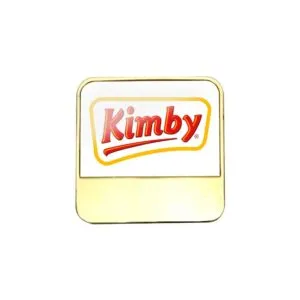 Square Metal Badges with Butterfly Clutch - Image 2