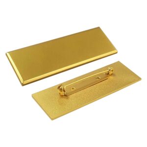 Gold Brass Badges with Safety Pin - Image 4