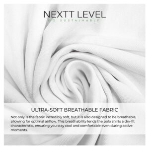 NEXTT LEVEL Recycled Polo T-Shirts - Image 4