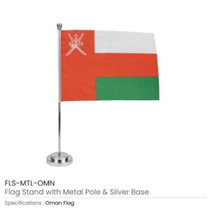 Flag with Metal Pole and Silver Base - Image 6