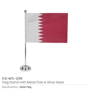 Flag with Metal Pole and Silver Base - Image 5