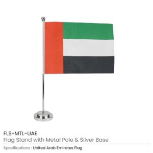 Flag with Metal Pole and Silver Base - Image 4