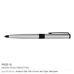 Matte Silver Metal Pens - Image 3