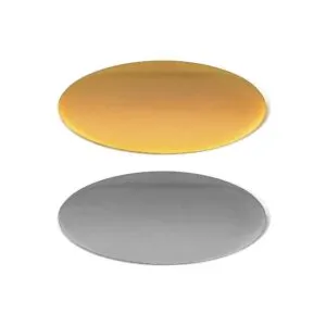 Oval Flat Metal Badges