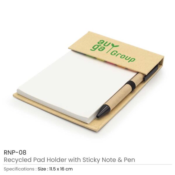 Mini Recycled Kraft Cover Creative Design Sticky Notes for Promotion  Stationery