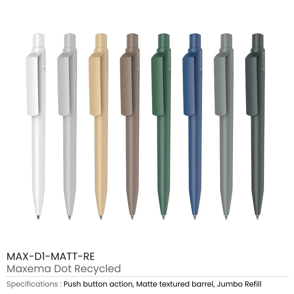 Recycled-Pens-Maxema-Dot-MAX-D1-MATT-RE-allcolors-1.jpg